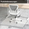 180 x 160 cm Bürostuhlunterlage Transparente PVC-Bodenschutzmatte Bodenschutzmatte