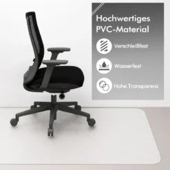 180 x 160 cm Bürostuhlunterlage Transparente PVC-Bodenschutzmatte Bodenschutzmatte