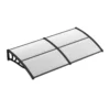 199 x 99 cm Vordach für Haustür Überdachung Haustürvordach Pultvordach Transparent