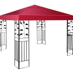 3x3m Ersatzdach für Pavillon Pavillondach Ersatzbezug mit Klettverschlüssen