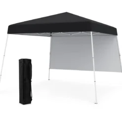 3 x 3 m Pop up Pavillon Faltpavillon Gartenzelt Wasserdicht & Sonnenschutz Gartenpavillon Schwarz