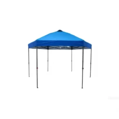 3,6 x 3,6m Pop Up Pavillon Wasserfester Gartenpavillon mit Verstellbarer Höhe Metallrahmen