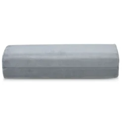 Yogakissen Schaumstoff Yogabolster mit Tragegriff Yoga Rolle mit abnehmbarem Wildlederbezug Grau