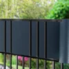 Zaunblende mit 20 Befestigungsclips Gartenzaun Abdeckung gegen Geräusche und Wind Dunkelgrau