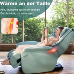 Zero Gravity SL Spur Massagestuhl Liegestuhl mit Ganzkörpermassage Rückenheizung Grün