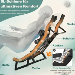 Zero Gravity SL Spur Massagestuhl Liegestuhl mit Ganzkörpermassage Rückenheizung Grün