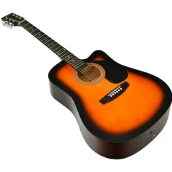 41 Zoll Akustikgitarre Cutaway-Gitarre mit Anfängerset Professionelle Gitarre 39 x 12 x 104 cm