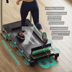 Zusammenklappbares Laufband mit 12 Voreingestellten Programmen 2PS Walking Pad
